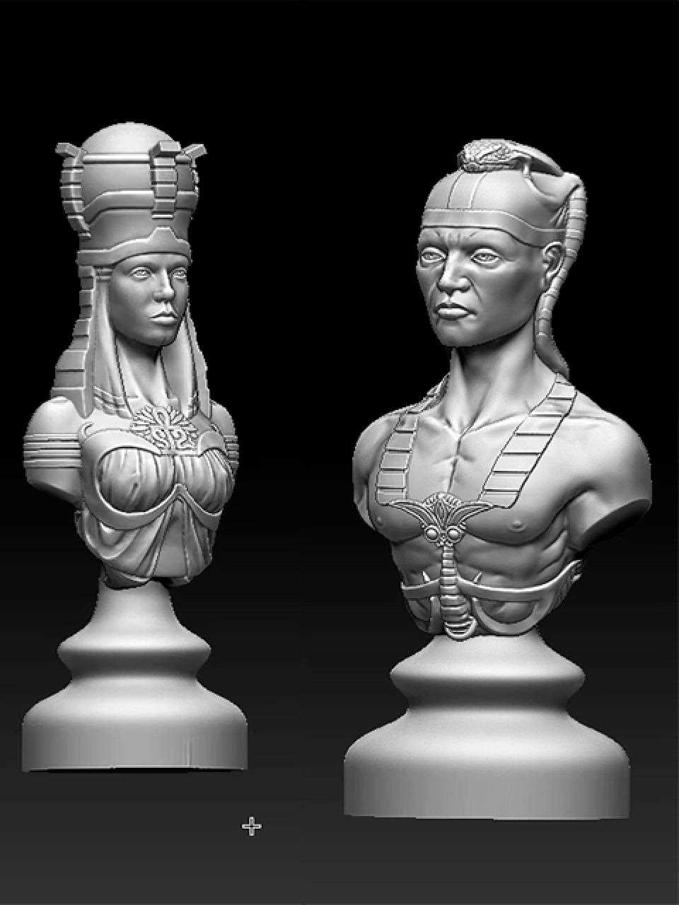 Египетские шахматы – модель для 3D-печати