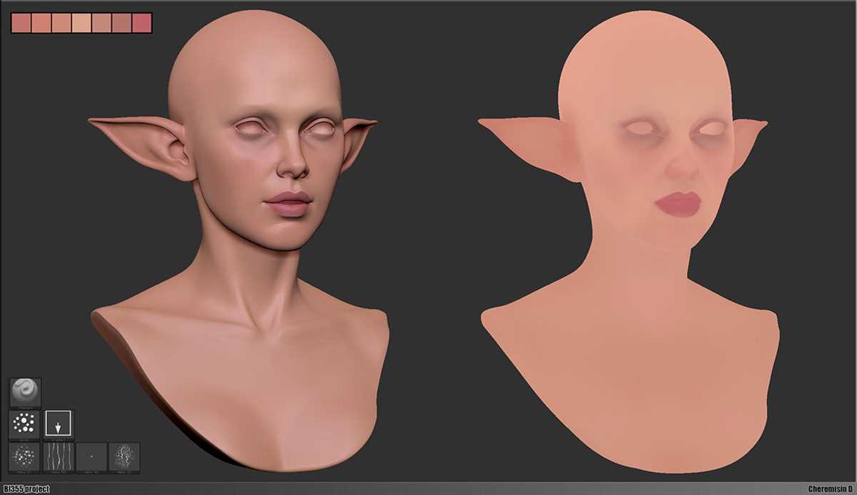Red Menace: моделирование персонажа и polypaint для 3D-печати